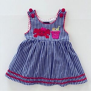 Lil Cactus 6-12 Months Baby Girl Crab Sundress